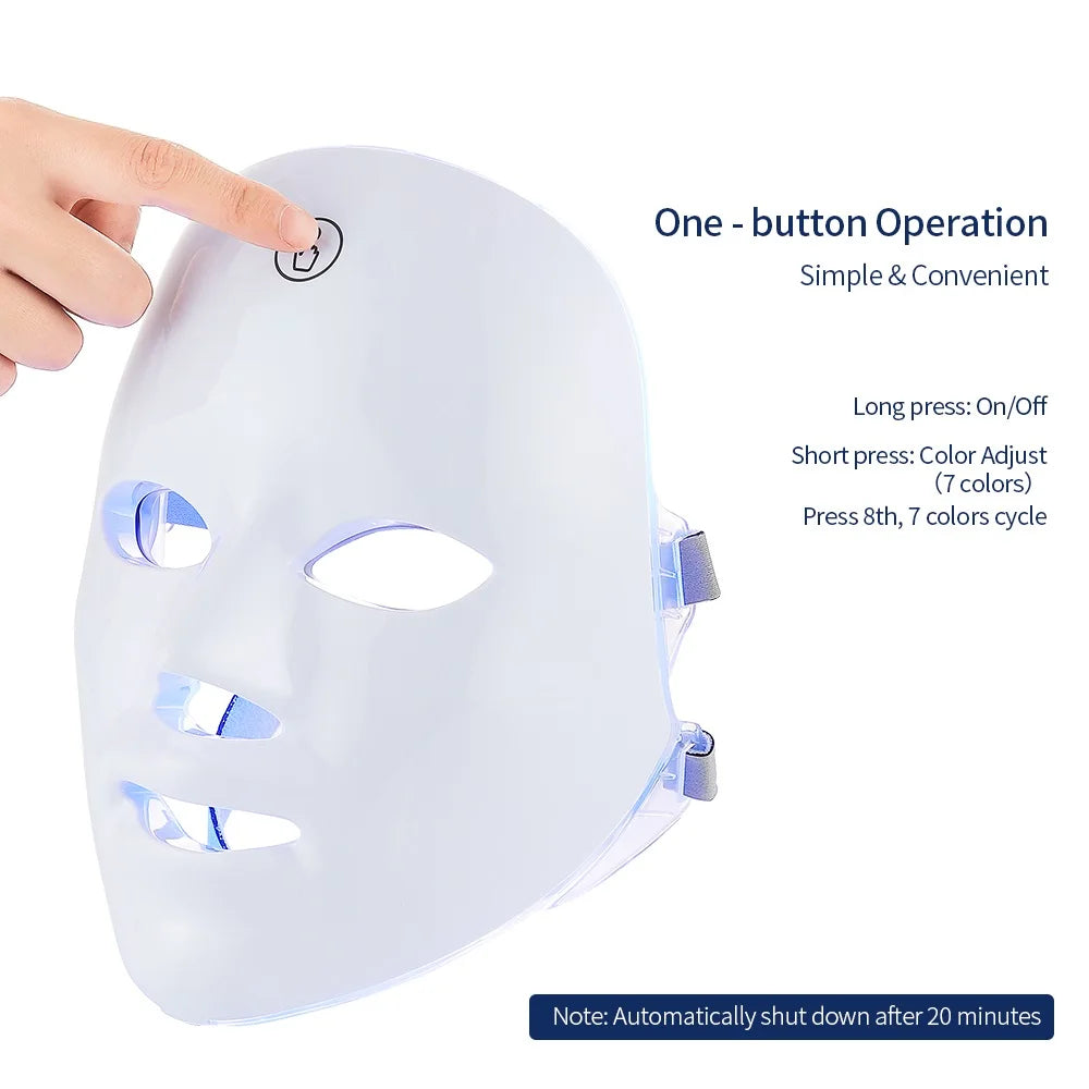 EREVILLE™ 7-Color LED Facial Mask — Your At-Home Glow Ritual