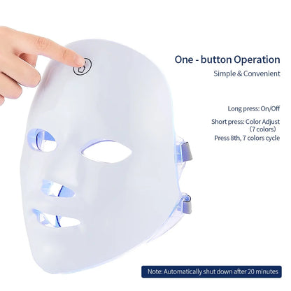 EREVILLE™ 7-Color LED Facial Mask — Your At-Home Glow Ritual