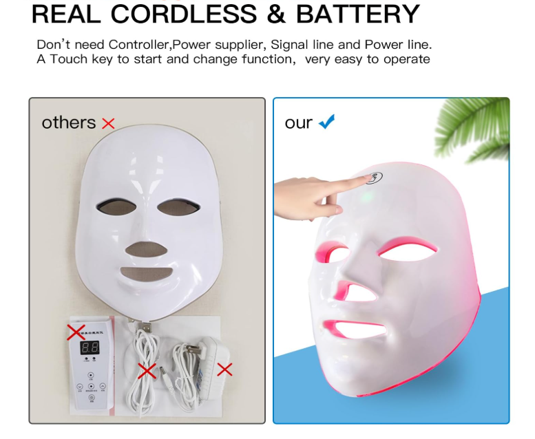 EREVILLE™ 7-Color LED Facial Mask — Your At-Home Glow Ritual