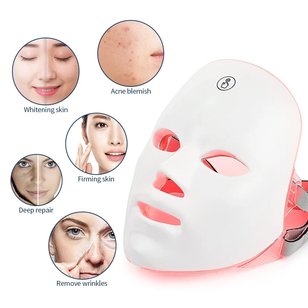 EREVILLE™ 7-Color LED Facial Mask — Your At-Home Glow Ritual